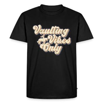Vaulting Vibes Only - cheval de saut - T-shirt Premium bio Homme - noir - Devant - Nico (187cm)