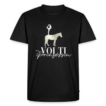 Volti Princess - sport équestre de voltige - T-shirt Premium bio Homme - noir - Devant - Nico (187cm)