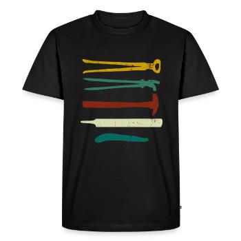 Maréchal-ferrant Forge Anivl Forge - T-shirt Premium bio Homme - noir - Devant - Nico (187cm)