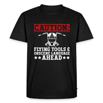 Welders Welding Craftsmen Metalworkers - Men's Premium Organic T-Shirt - black - Front - Nico (187cm)