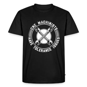 Cutting machine operator CNC machine operator - Men's Premium Organic T-Shirt - black - Front - Nico (187cm)