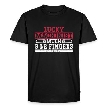 Cutting machine operator CNC machine operator - Men's Premium Organic T-Shirt - black - Front - Nico (187cm)