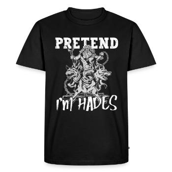 Hadès Mythologie grecque ancienne - T-shirt Premium bio Homme - noir - Devant - Nico (187cm)
