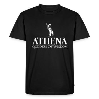 Athéna Mythologie grecque Dieu grec - T-shirt Premium bio Homme - noir - Devant - Nico (187cm)
