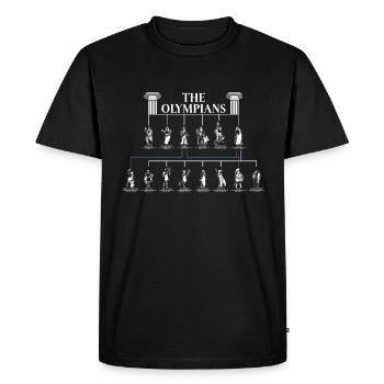 Greek Mythology Ancient Greek God - Men's Premium Organic T-Shirt - black - Front - Nico (187cm)