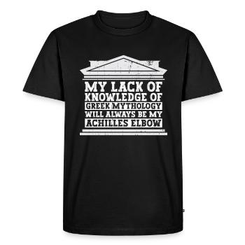 Mythologie grecque Dieu grec ancien - T-shirt Premium bio Homme - noir - Devant - Nico (187cm)