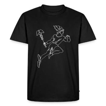 Hermès Mythologie grecque Dieu grec - T-shirt Premium bio Homme - noir - Devant - Nico (187cm)