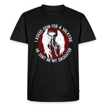 Mythologie nordique Odin Viking Dieu nordique - T-shirt Premium bio Homme - noir - Devant - Nico (187cm)