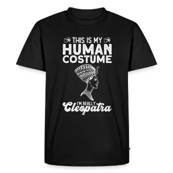 Cléopâtre Mythologie égyptienne Égypte ancienne - T-shirt Premium bio Homme - noir - Devant - Nico (187cm)