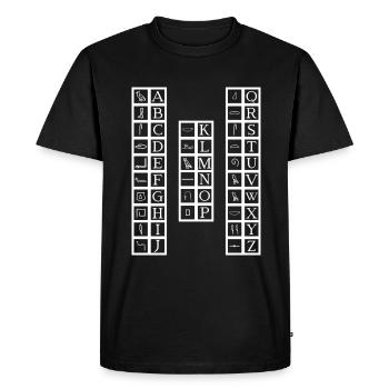 Hiéroglyphes Mythologie égyptienne Égypte ancienne - T-shirt Premium bio Homme - noir - Devant - Nico (187cm)