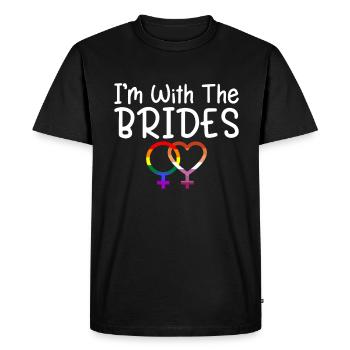 Mariage lesbien Gay lesbien Transsexuel - T-shirt Premium bio Homme - noir - Devant - Nico (187cm)