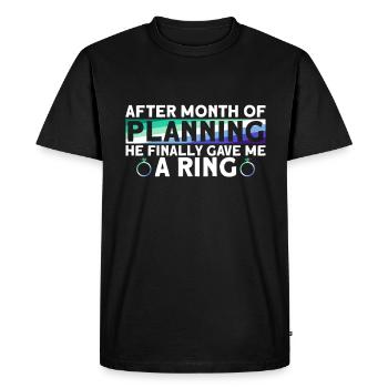 Gay Groom Gay Mariage Gay - T-shirt Premium bio Homme - noir - Devant - Nico (187cm)