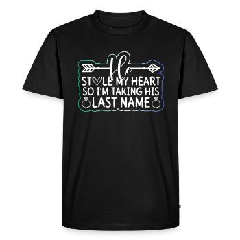 Gay Groom Gay Mariage Gay - T-shirt Premium bio Homme - noir - Devant - Nico (187cm)