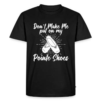 Pointe Shoes - Ballet dancer Ballet dancer - Men's Premium Organic T-Shirt - black - Front - Nico (187cm)