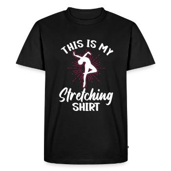 Stretching-Shirt - Ballet Dancer Ballet - Men's Premium Organic T-Shirt - black - Front - Nico (187cm)