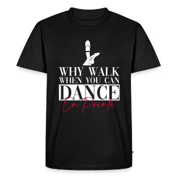 Ballet Danseuse Ballerine Danse Ballet drôle - T-shirt Premium bio Homme - noir - Devant - Nico (187cm)