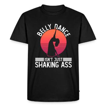 La danse du ventre n’est pas seulement une danseuse de cul - T-shirt Premium bio Homme - noir - Devant - Nico (187cm)