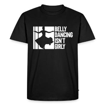 La danse du ventre n’est pas girly - danseuses du ventre - T-shirt Premium bio Homme - noir - Devant - Nico (187cm)