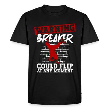 Breakdance Breakdancer Break Dance Hip Hop - T-shirt Premium bio Homme - noir - Devant - Nico (187cm)