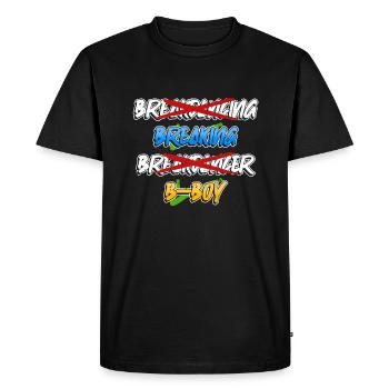 Breakdance Breakdancer Break Dance Hip Hop - T-shirt Premium bio Homme - noir - Devant - Nico (187cm)