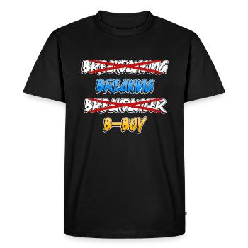 Breakdance Breakdancer Break Dance Hip Hop - T-shirt Premium bio Homme - noir - Devant - Nico (187cm)