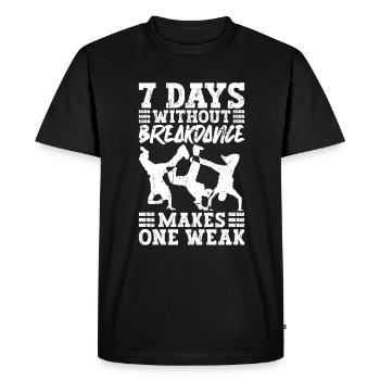 Breakdance Breakdancer Break Dance Hip Hop - T-shirt Premium bio Homme - noir - Devant - Nico (187cm)