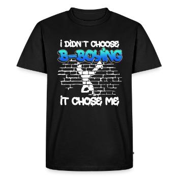 Breakdance BBoy Breakdancer Break Dance Hip Hop - T-shirt Premium bio Homme - noir - Devant - Nico (187cm)