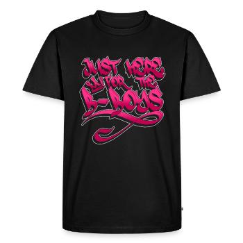 Seulement ici pour les B-Boys - Breakdance Hip Hop - T-shirt Premium bio Homme - noir - Devant - Nico (187cm)