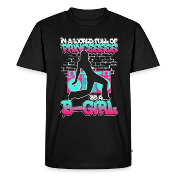 Breakdance BBoy Breakdancer Break Dance Hip Hop - T-shirt Premium bio Homme - noir - Devant - Nico (187cm)