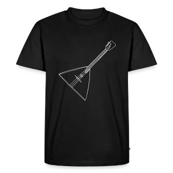 Balalaika Oneline Art - Balalaika Instrument - Men's Premium Organic T-Shirt - black - Front - Nico (187cm)