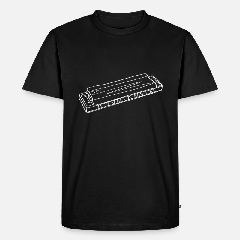 Harmonica Online Art - Harmonica - T-shirt Premium bio Homme - noir