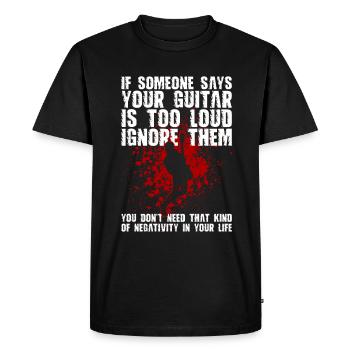Guitariste électrique Guitariste Guitariste Rock Lustig - T-shirt Premium bio Homme - noir - Devant - Nico (187cm)