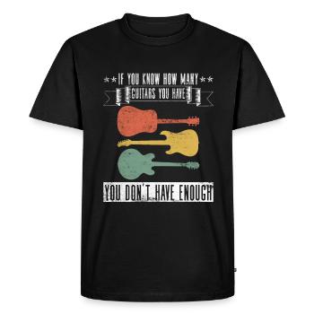 Guitariste électrique Guitariste Guitariste Rock Lustig - T-shirt Premium bio Homme - noir - Devant - Nico (187cm)