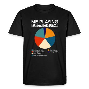 I Play Electric Guitar - Electric Guitar Guitar Player - Men's Premium Organic T-Shirt - black - Front - Nico (187cm)