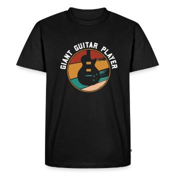Giant Guitar Player - bassiste - T-shirt Premium bio Homme - noir - Devant - Nico (187cm)