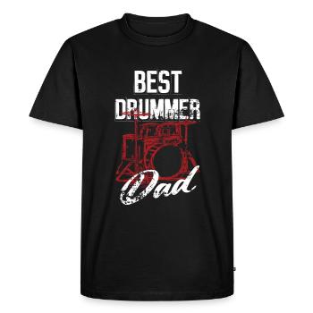 Meilleur batteur Papa - Drums Rock Drummer - T-shirt Premium bio Homme - noir - Devant - Nico (187cm)