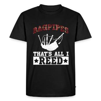 Cornemuse - That’s All I Reed - Ecossais - T-shirt Premium bio Homme - noir - Devant - Nico (187cm)
