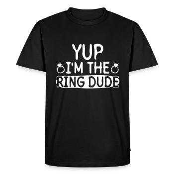 Oui, je suis The Ring Dude - Meilleur homme JGA - T-shirt Premium bio Homme - noir - Devant - Nico (187cm)