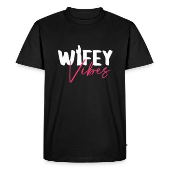 Wifey Vibes - Bride Bachelorette Party JGA - Men's Premium Organic T-Shirt - black - Front - Nico (187cm)