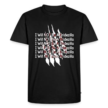 I will NOT be a bridal - JGA bride - Men's Premium Organic T-Shirt - black - Front - Nico (187cm)