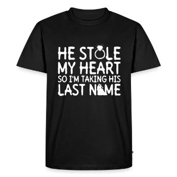 Hen Party Bride JGA Wedding - Men's Premium Organic T-Shirt - black - Front - Nico (187cm)