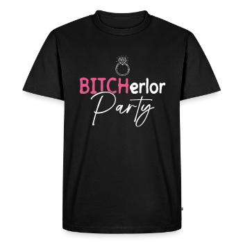 Bitcherlor Soirée Enterrement de vie de jeune fille Mariée Enterrement de vie de garçon - T-shirt Premium bio Homme - noir - Devant - Nico (187cm)
