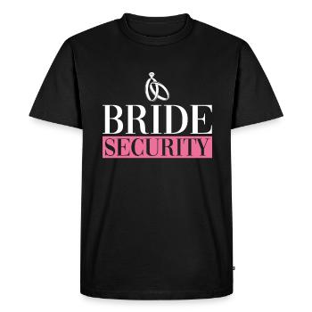 Bridal Security - Bachelorette JGA - Men's Premium Organic T-Shirt - black - Front - Nico (187cm)