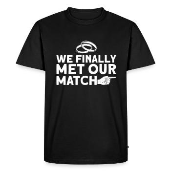 Bride Groom Partner Outfit Wedding - Men's Premium Organic T-Shirt - black - Front - Nico (187cm)