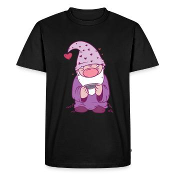 Christmas Elves Harmonica - Musician - Men's Premium Organic T-Shirt - black - Front - Nico (187cm)