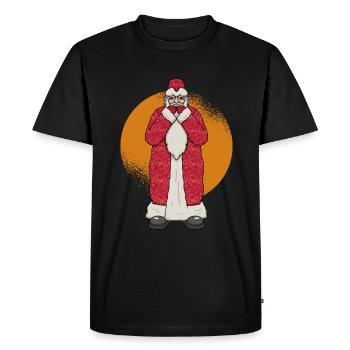 Russian Santa Claus Harmonica Musician - Men's Premium Organic T-Shirt - black - Front - Nico (187cm)