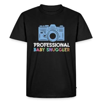 Newborn Photographer Baby Photography Saying - Men's Premium Organic T-Shirt - black - Front - Nico (187cm)