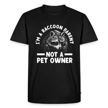 I am a raccoon parent and not a - Men's Premium Organic T-Shirt - black - Front - Nico (187cm)