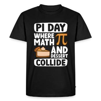 Drôle de professeur de mathématiques pour Pi Day Math Geek - T-shirt Premium bio Homme - noir - Devant - Nico (187cm)