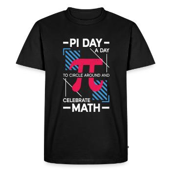 Drôle de professeur de mathématiques pour Pi Day Math Geek - T-shirt Premium bio Homme - noir - Devant - Nico (187cm)